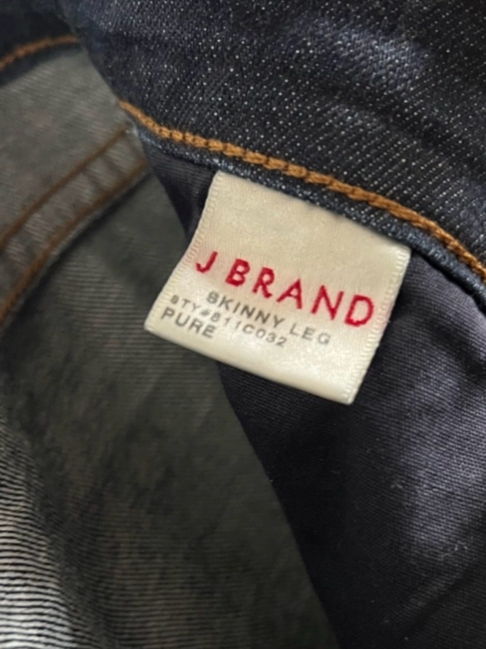 NEW J Brand Mid Rise Skinny Jeans Dark Wash Denim Size 28 - Picture 4 of 8